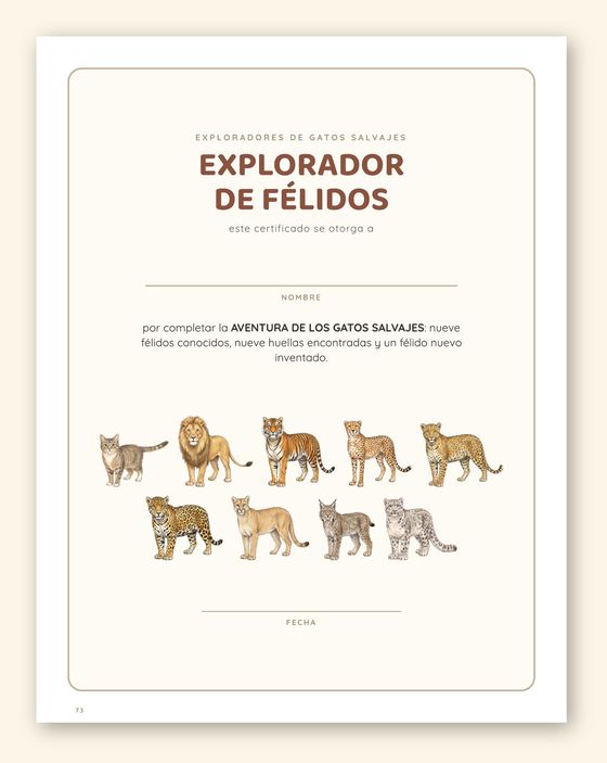 Diploma de Explorador de Félidos